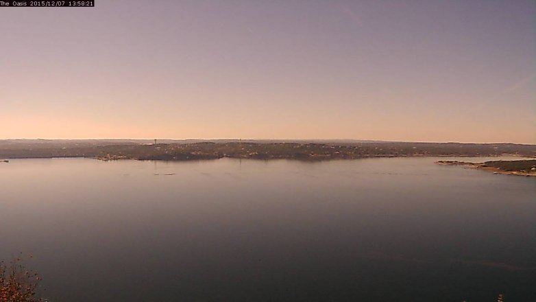 Lake Travis webcam, December 7, 2015 1:05 PM CT
