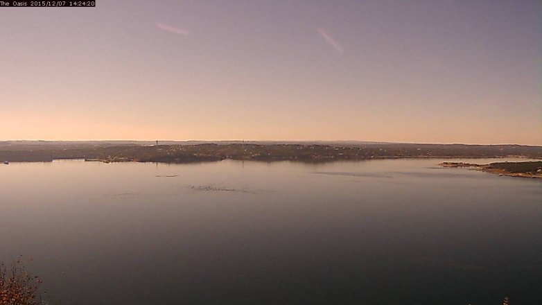 Lake Travis webcam, December 7, 2015 1:30 PM CT