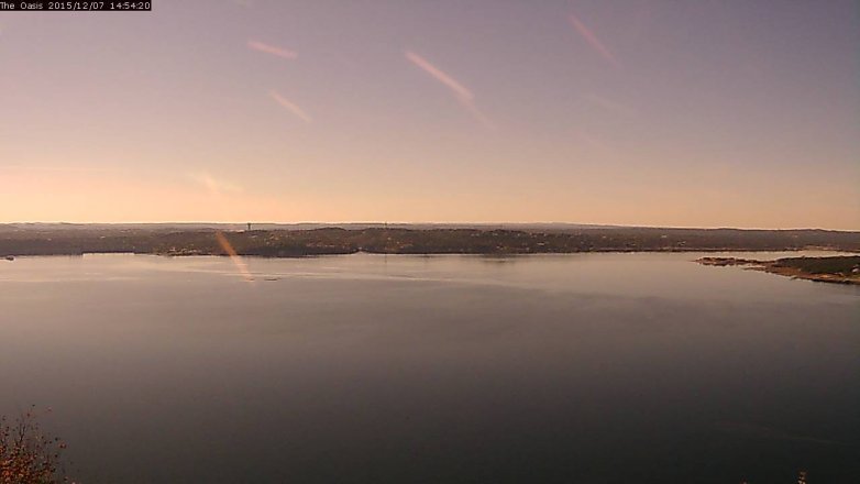 Lake Travis webcam, December 7, 2015 2:00 PM CT
