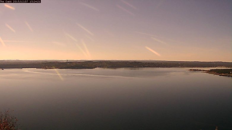 Lake Travis webcam, December 7, 2015 2:30 PM CT