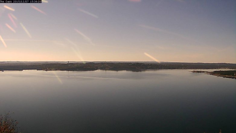 Lake Travis webcam, December 7, 2015 2:45 PM CT