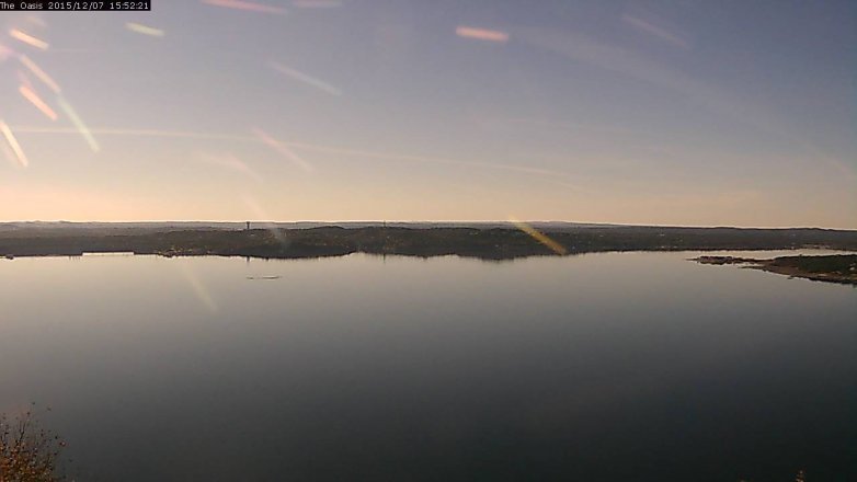 Lake Travis webcam, December 7, 2015 3:00 PM CT