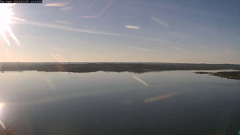 Lake Travis webcam, December 7, 2015 3:30 PM CT