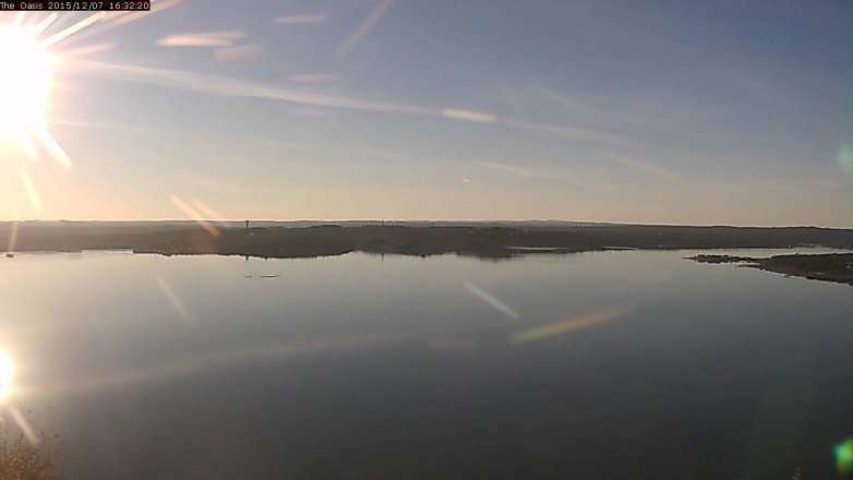 Lake Travis webcam, December 7, 2015 3:40 PM CT