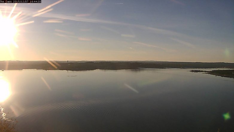 Lake Travis webcam, December 7, 2015 3:50 PM CT