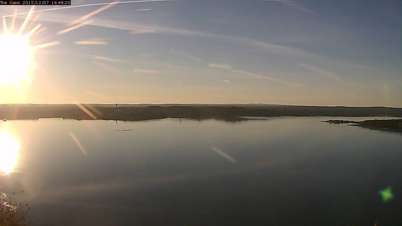 Lake Travis webcam, December 7, 2015 3:55 PM CT