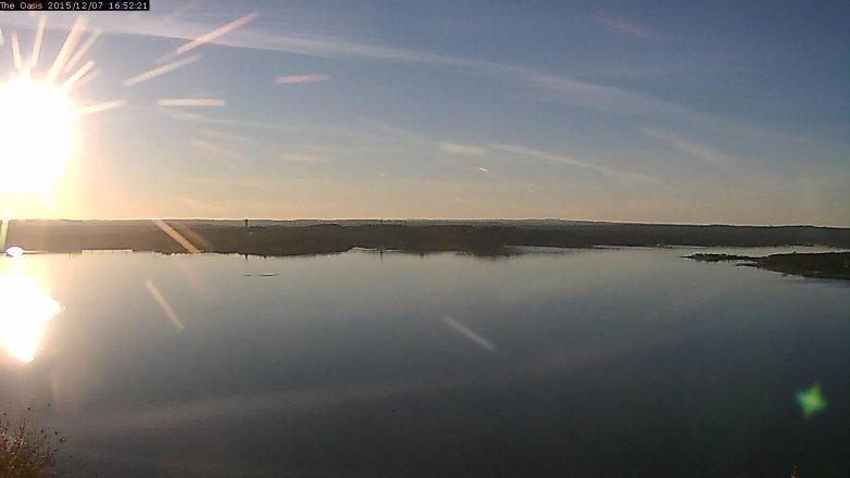 Lake Travis webcam, December 7, 2015 4:00 PM CT