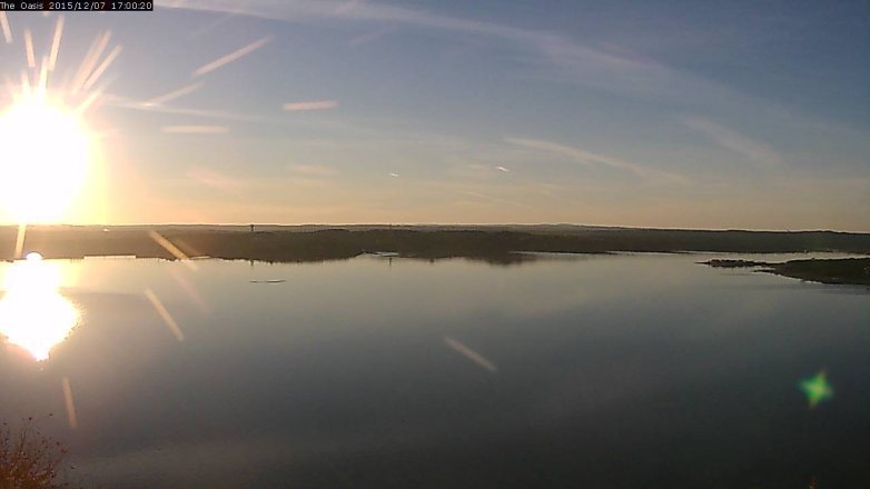 Lake Travis webcam, December 7, 2015 4:10 PM CT