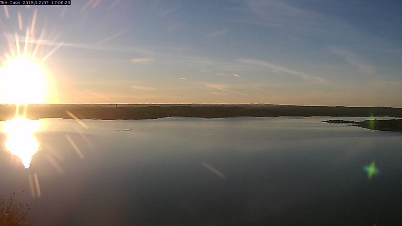 Lake Travis webcam, December 7, 2015 4:15 PM CT