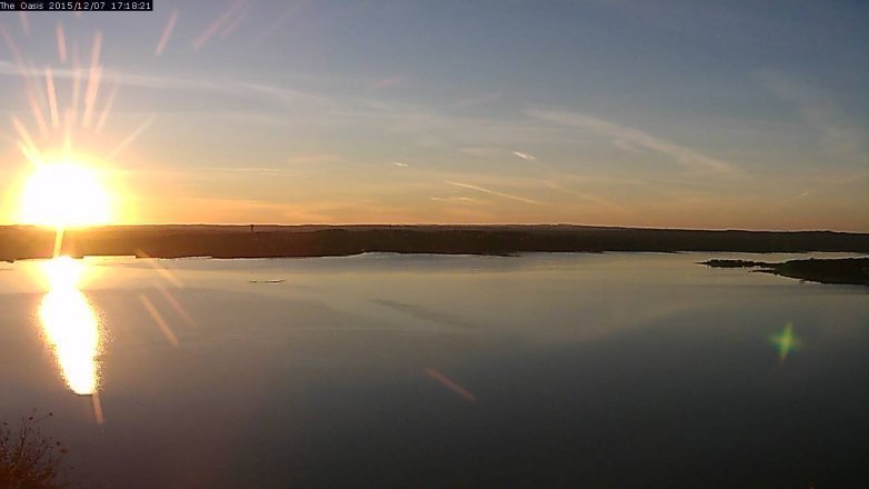 Lake Travis webcam, December 7, 2015 4:25 PM CT