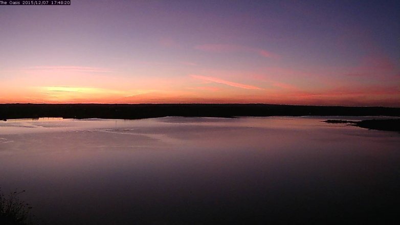 Lake Travis webcam, December 7, 2015 4:55 PM CT