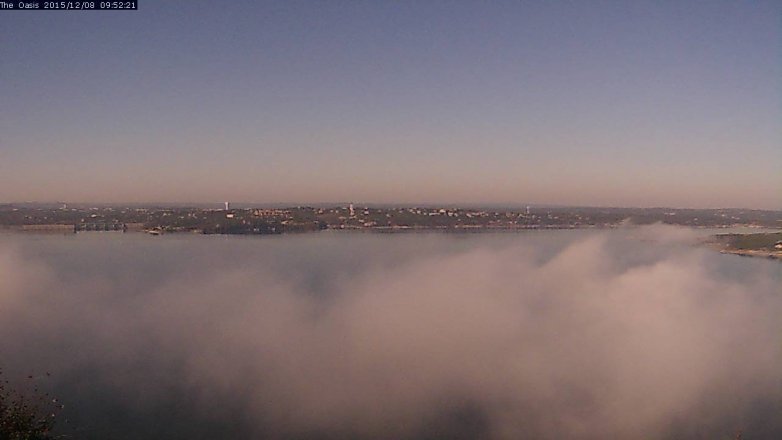 Lake Travis webcam, December 8, 2015 9:00 AM CT