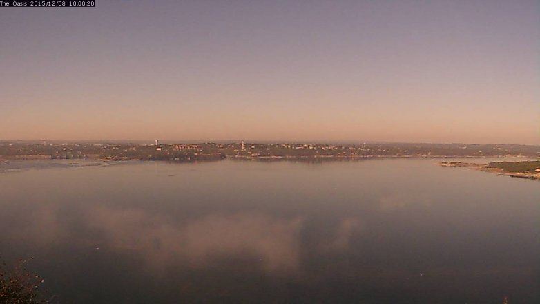 Lake Travis webcam, December 8, 2015 9:05 AM CT