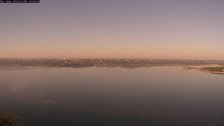 Lake Travis webcam, December 8, 2015 9:10 AM CT