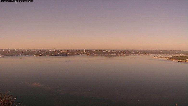 Lake Travis webcam, December 8, 2015 9:35 AM CT