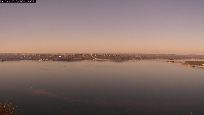 Lake Travis webcam, December 8, 2015 9:45 AM CT