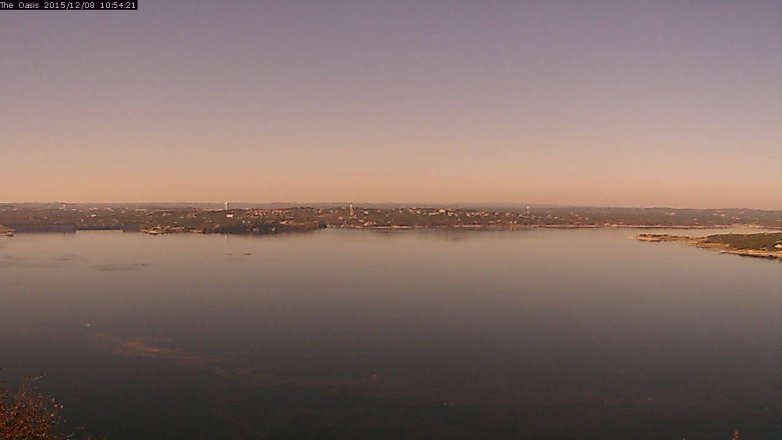 Lake Travis webcam, December 8, 2015 10:00 AM CT