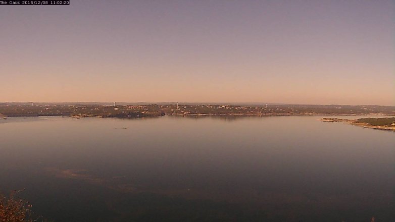 Lake Travis webcam, December 8, 2015 10:10 AM CT