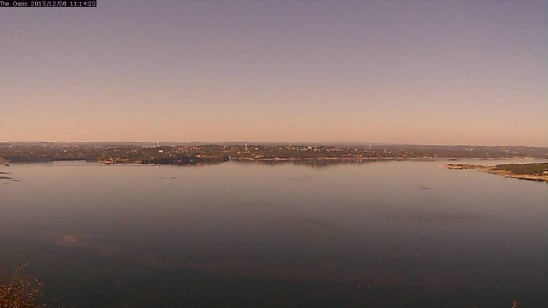 Lake Travis webcam, December 8, 2015 10:20 AM CT
