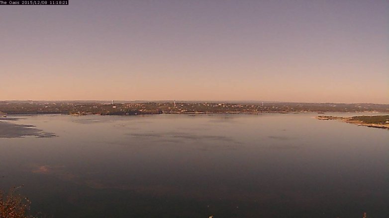 Lake Travis webcam, December 8, 2015 10:25 AM CT