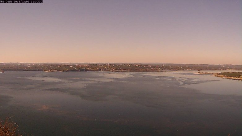 Lake Travis webcam, December 8, 2015 10:35 AM CT