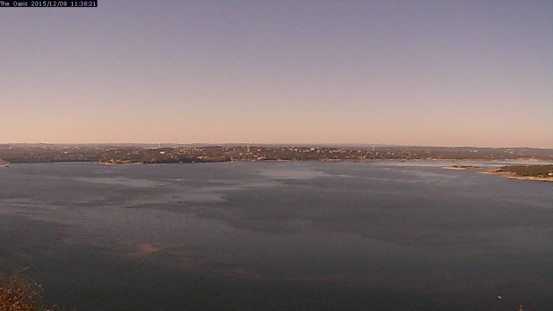 Lake Travis webcam, December 8, 2015 10:45 AM CT