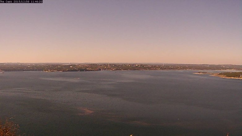 Lake Travis webcam, December 8, 2015 10:50 AM CT