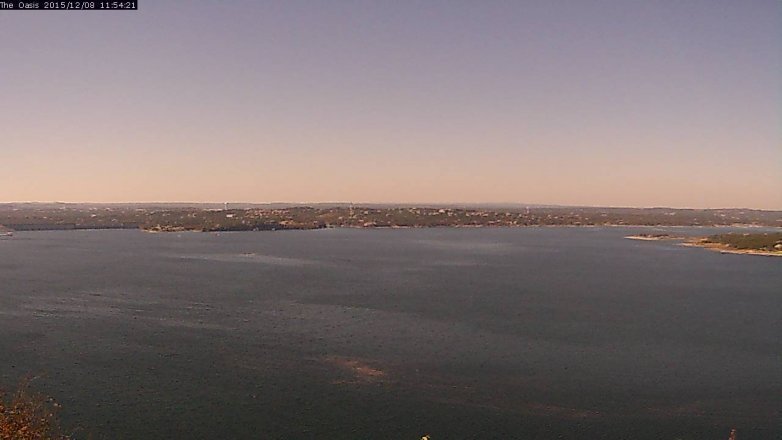 Lake Travis webcam, December 8, 2015 11:00 AM CT