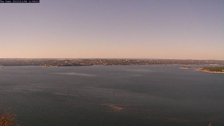 Lake Travis webcam, December 8, 2015 11:05 AM CT