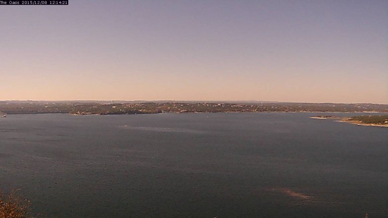Lake Travis webcam, December 8, 2015 11:20 AM CT