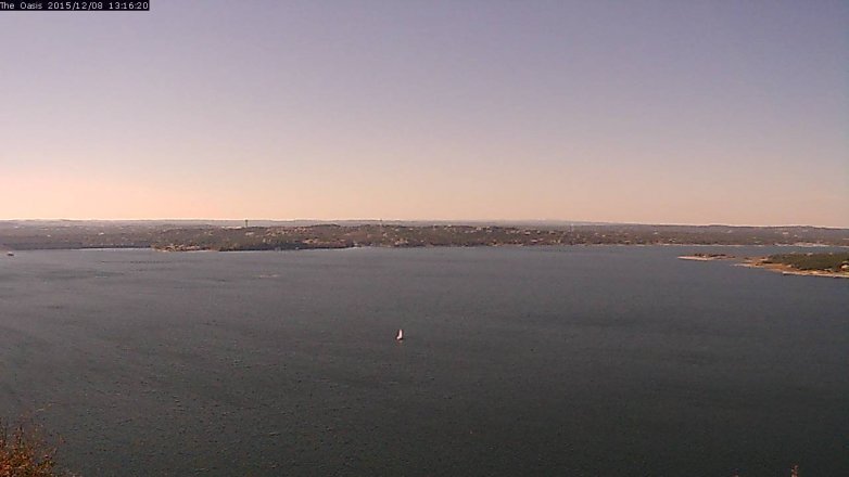 Lake Travis webcam, December 8, 2015 12:25 PM CT