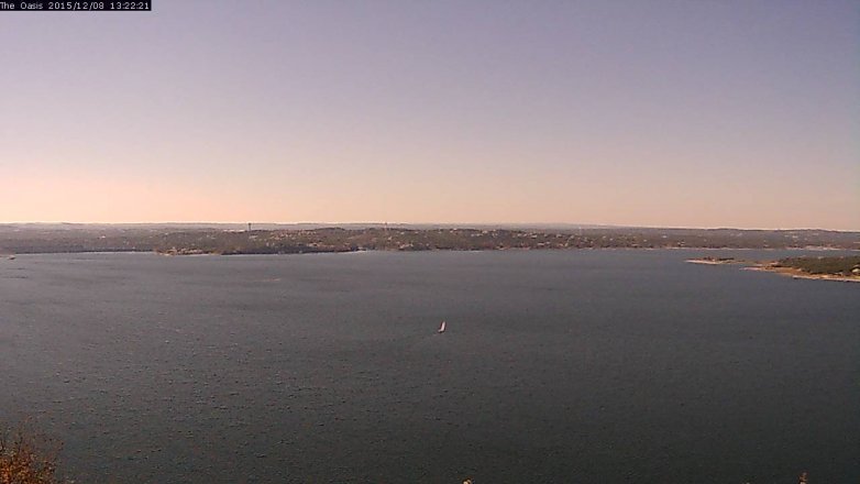 Lake Travis webcam, December 8, 2015 12:30 PM CT