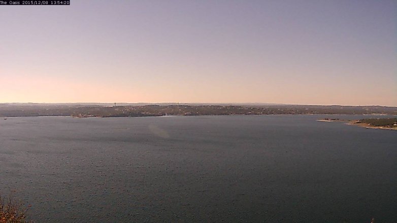 Lake Travis webcam, December 8, 2015 1:00 PM CT