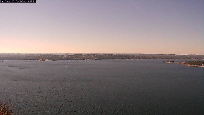 Lake Travis webcam, December 8, 2015 1:05 PM CT