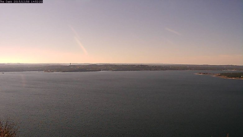 Lake Travis webcam, December 8, 2015 2:00 PM CT