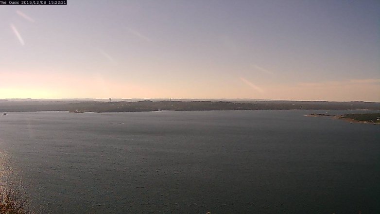 Lake Travis webcam, December 8, 2015 2:30 PM CT