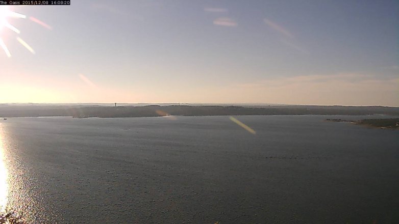Lake Travis webcam, December 8, 2015 3:15 PM CT