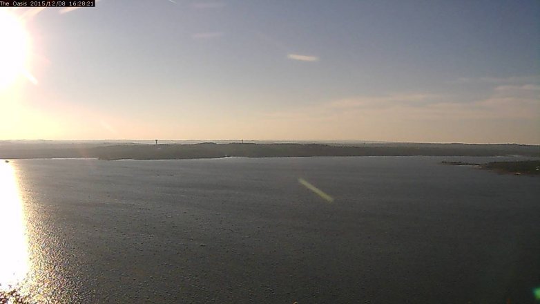 Lake Travis webcam, December 8, 2015 3:35 PM CT