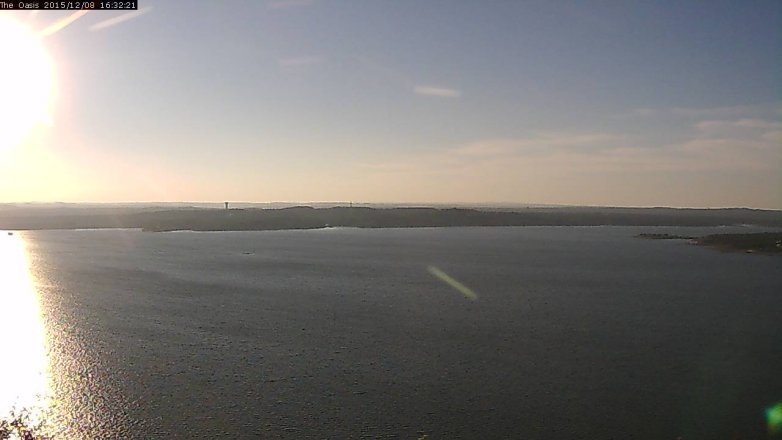 Lake Travis webcam, December 8, 2015 3:40 PM CT