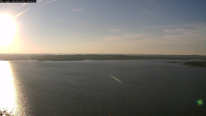 Lake Travis webcam, December 8, 2015 3:50 PM CT