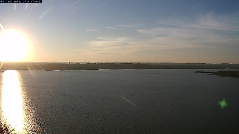 Lake Travis webcam, December 8, 2015 4:10 PM CT