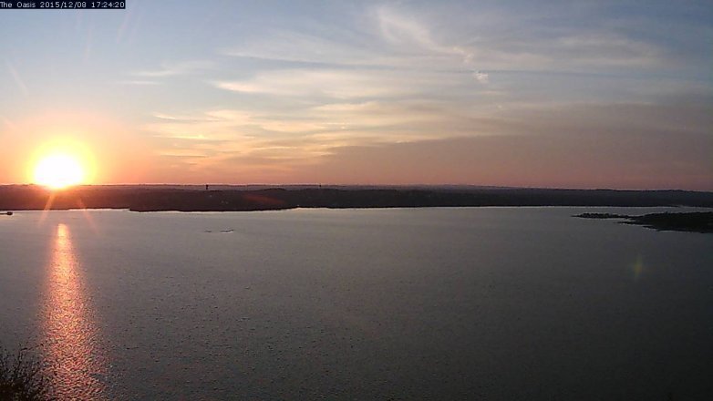 Lake Travis webcam, December 8, 2015 4:30 PM CT