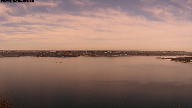 Lake Travis webcam, December 9, 2015 10:15 AM CT