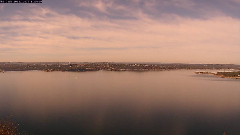 Lake Travis webcam, December 9, 2015 10:30 AM CT