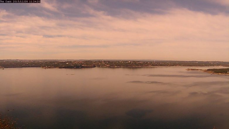 Lake Travis webcam, December 9, 2015 10:40 AM CT