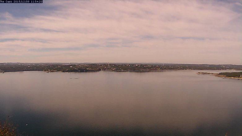 Lake Travis webcam, December 9, 2015 11:00 AM CT