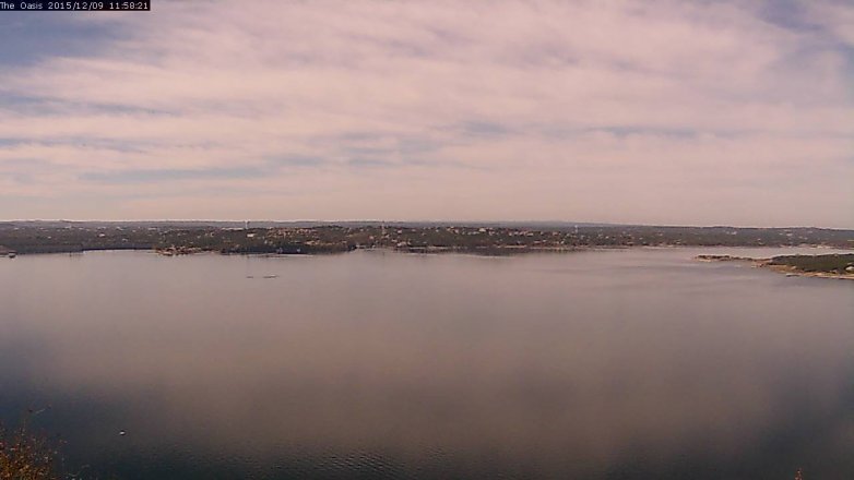 Lake Travis webcam, December 9, 2015 11:05 AM CT