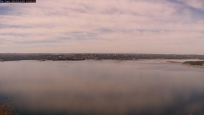 Lake Travis webcam, December 9, 2015 11:10 AM CT