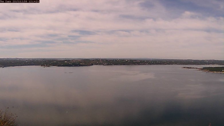 Lake Travis webcam, December 9, 2015 11:20 AM CT