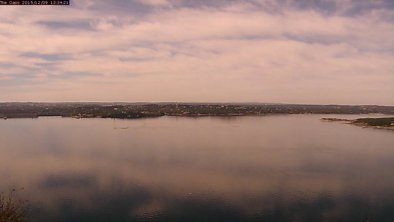 Lake Travis webcam, December 9, 2015 11:40 AM CT